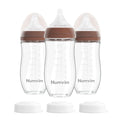 Natural Glass Baby Bottles Gentle & Extra Slow Flow - Newborn Friendly