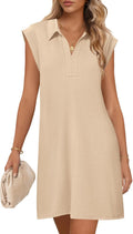 MEROKEETY Women's Summer Short Sleeve Mini Dress - Breezy Everyday Fit