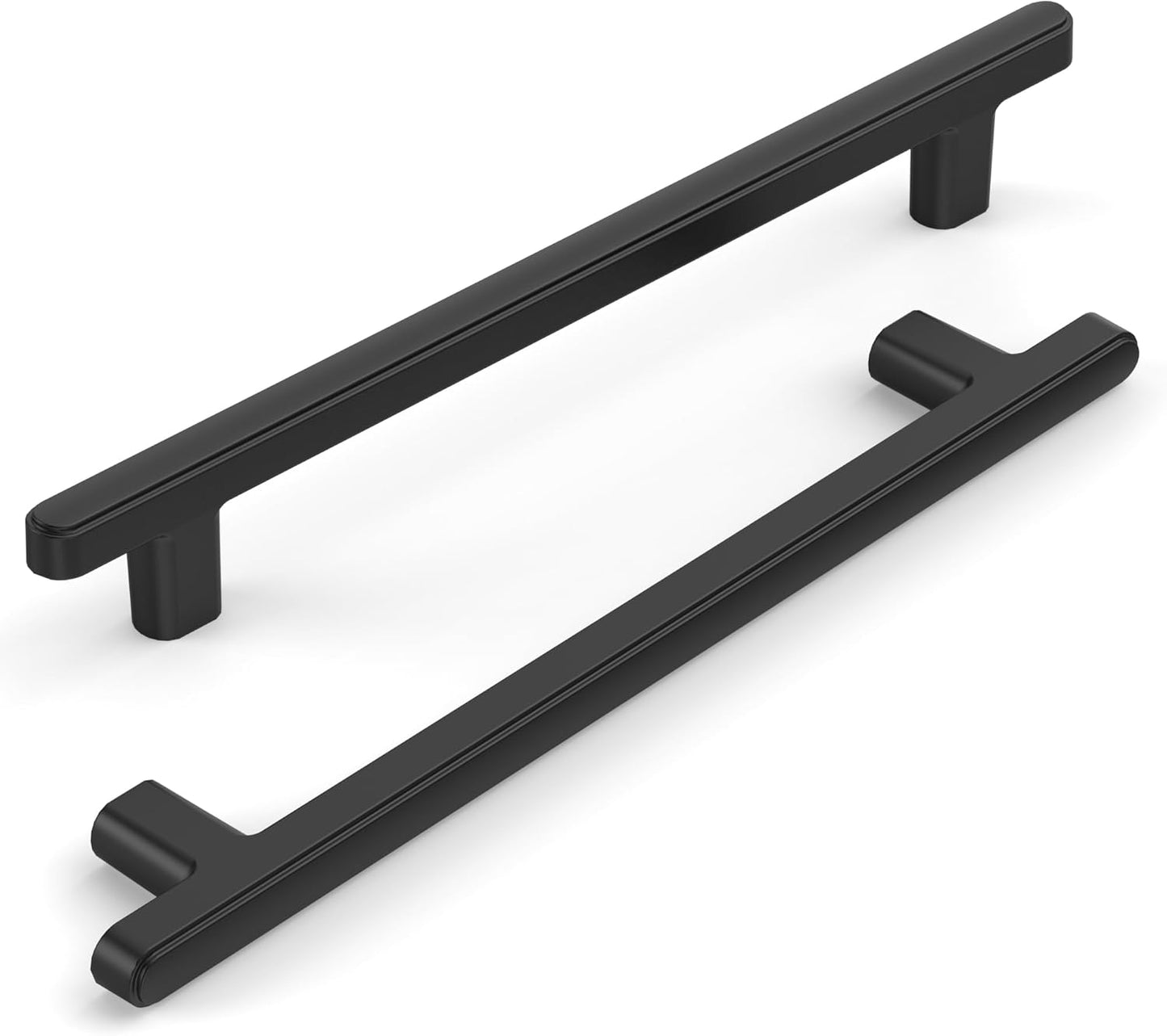 10 Pack 6.3 Inch Matte Black Kitchen Cabinet Handles for Home