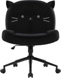 Ergonomic Armless Office Chair with Wheels | Height Adjustable | Fabric Padded | IWMH