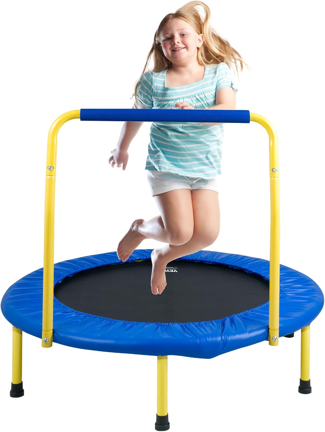 VEVOR 3FT Trampoline for Toddlers - Safe Indoor/Outdoor Fun