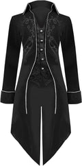 Medieval Steampunk Tailcoat Halloween Costume for Men (Style 8ZFL)