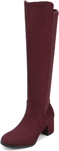 DREAM PAIRS Women's Knee High Stretchy Fashion Boots - Comfortable Leg