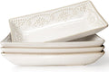 Artena Ceramic Pasta Bowls Set of 4 - Elegant 9.85 Inch Dishes