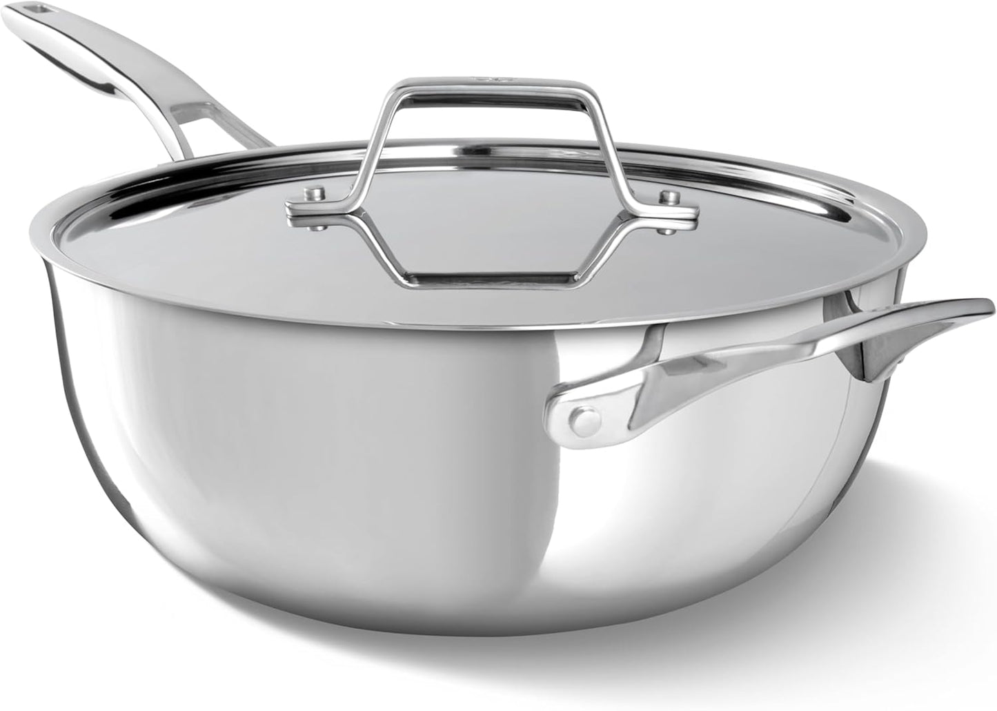 Premier Stainless Steel 4.5-Qt Chef's Pan with Lid for Fast Cooking