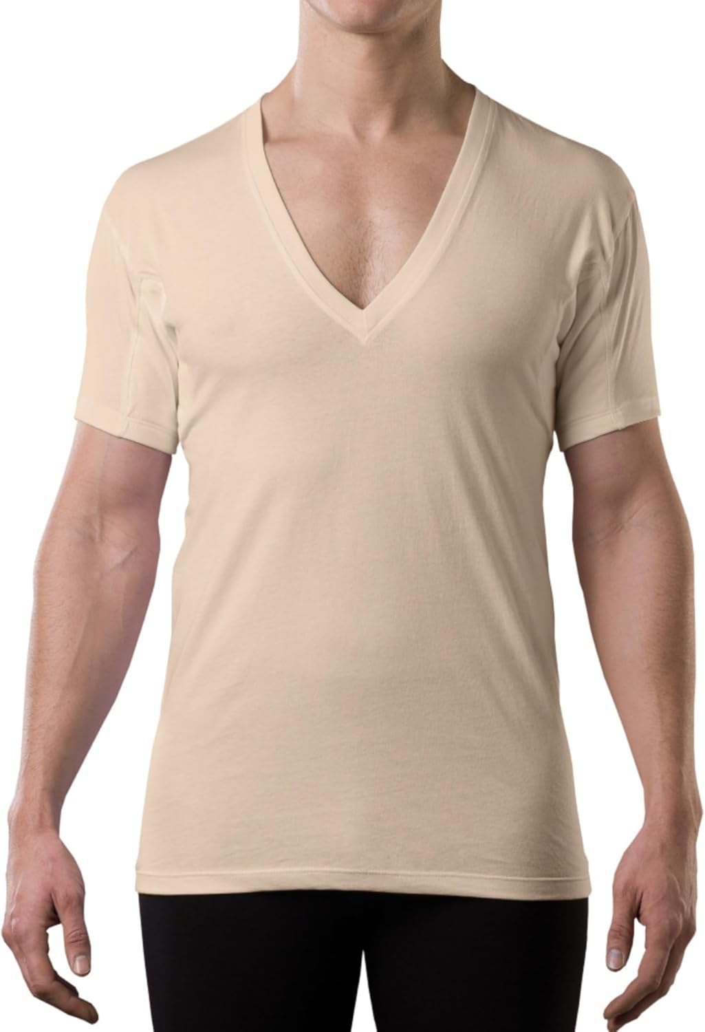Thompson Tee Men's Sweatproof Undershirt - Cotton Deep V Neck