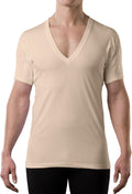 Men's Sweatproof Undershirt Deep V Neck - Original Fit with Sweat Pads