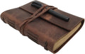 Leather Journal Lined Notebook - Handmade Genuine Leather Daily A5