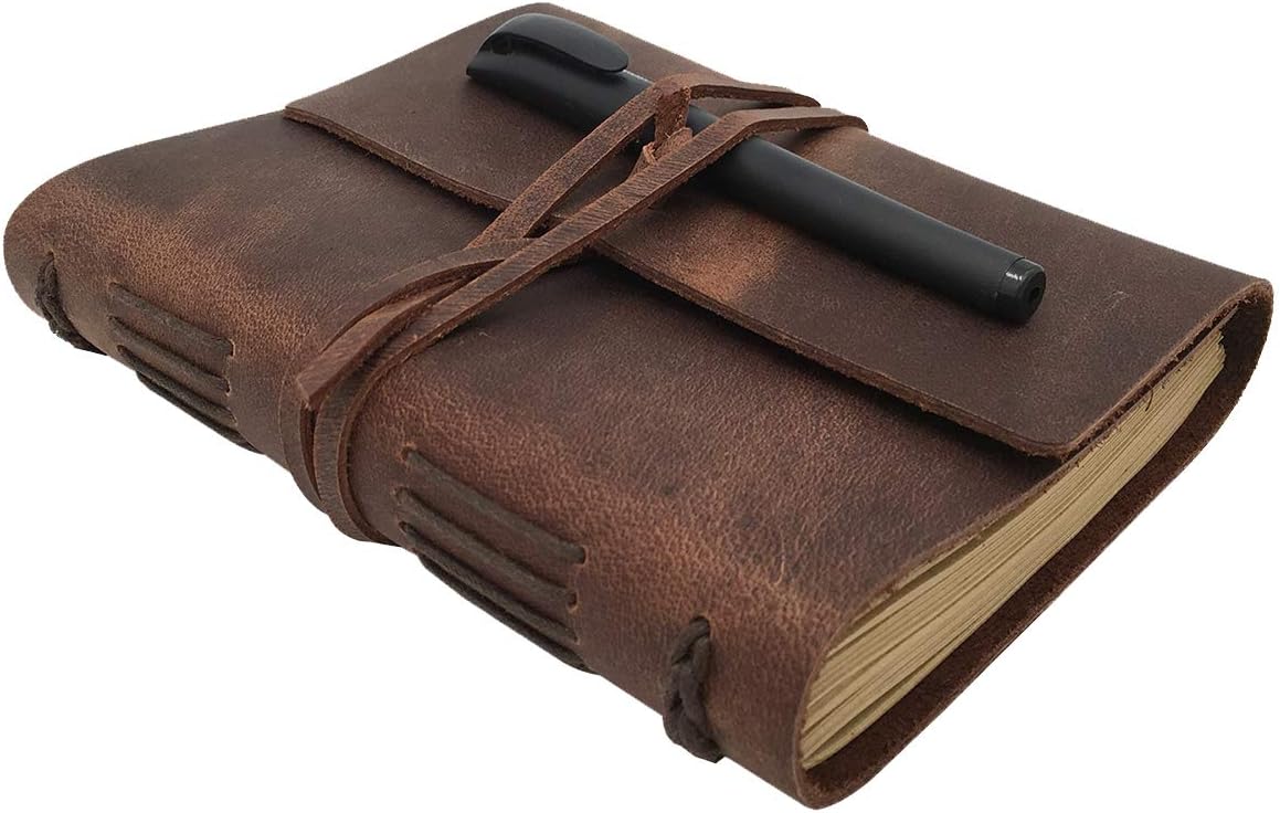 CooLeathor Handmade Leather Journal A5 Notepad