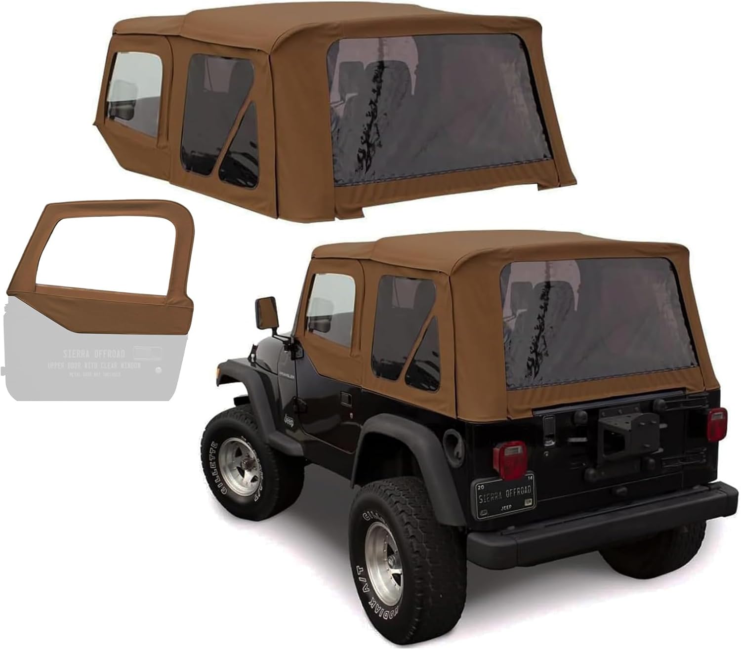Sierra Offroad Soft Top for 1997 to 2006 Wrangler TJ - Spice