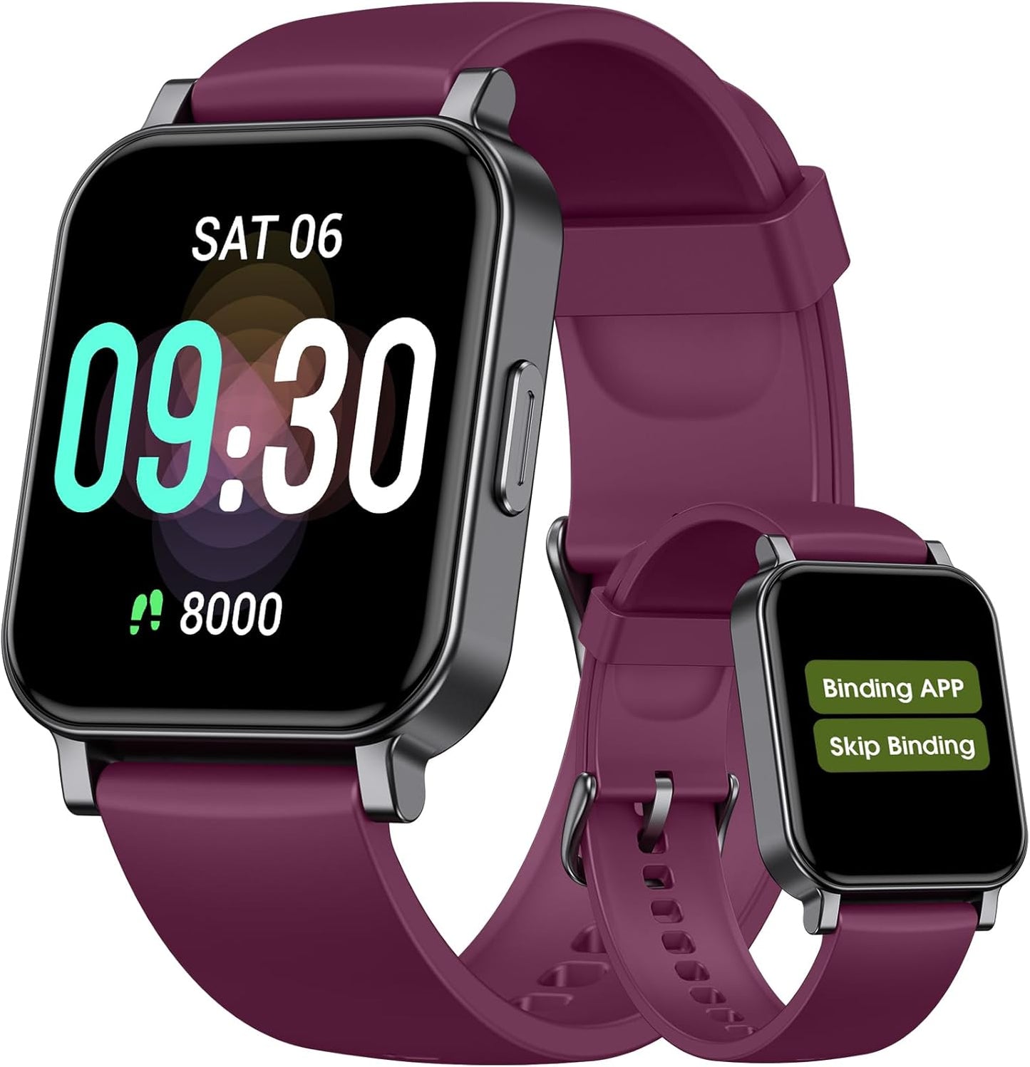 Waterproof Pedometer Watch for Seniors - Track Steps & Sleep Easily! TYKOIT