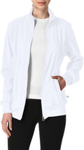 Cherokee Infinity Zip Front Scrub Jacket for Women - Flattering Fit UP
