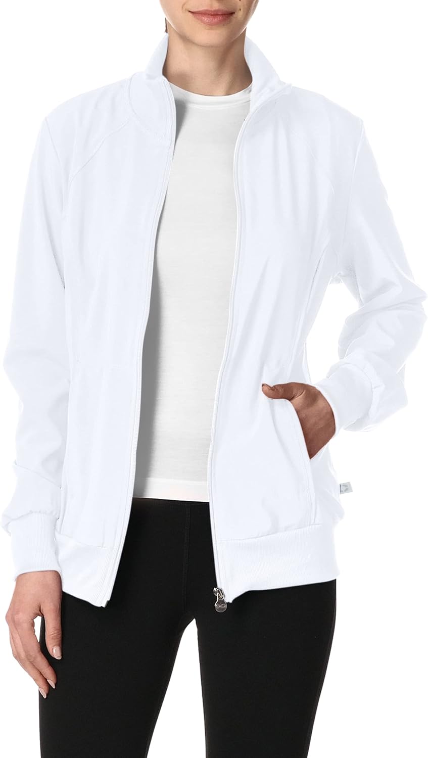 Cherokee Infinity Zip Front Scrub Jackets for Women - Comfort & Style