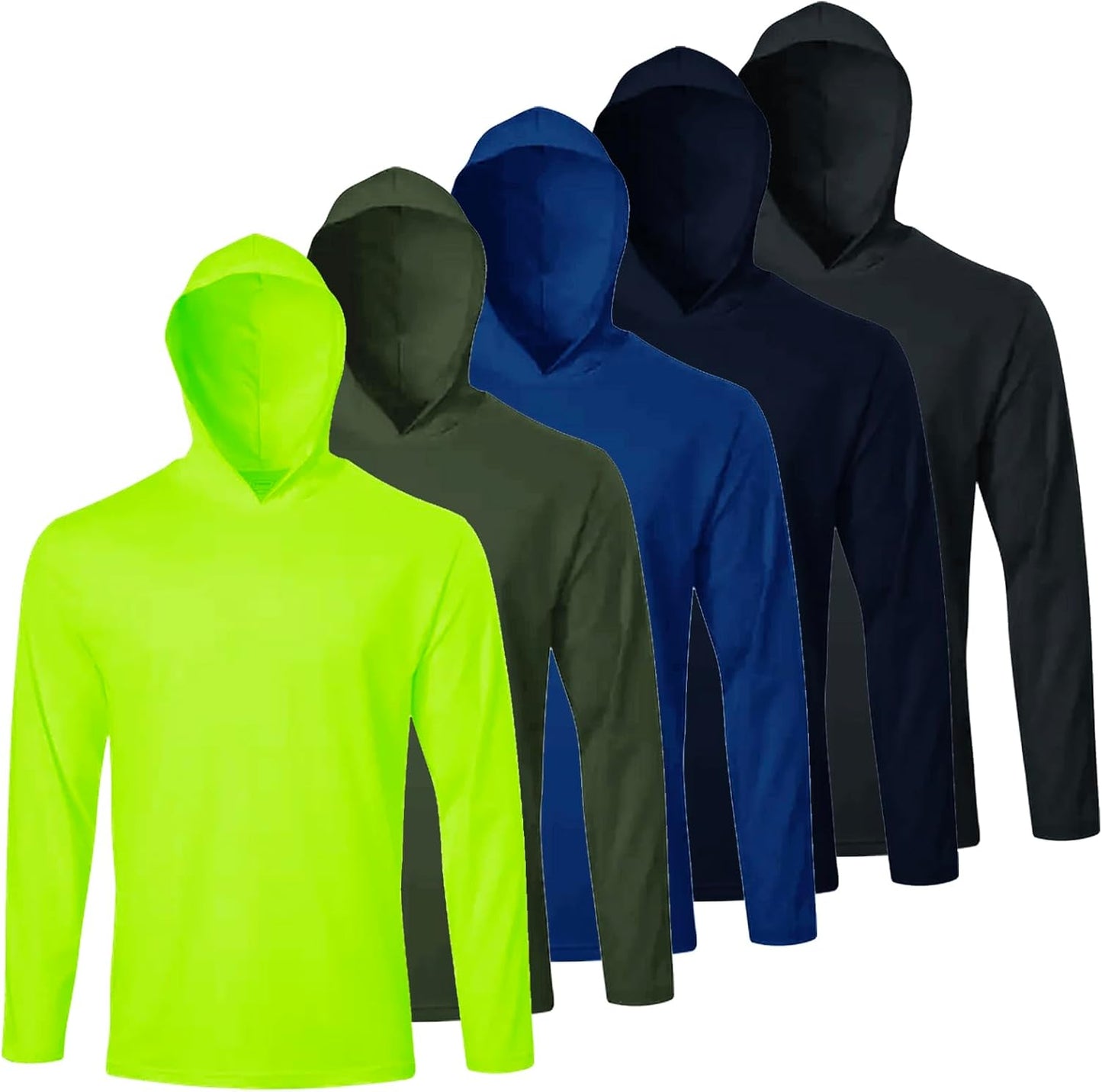 Men UPF 50+ Sun Protection Hoodie for Athletic Running Wear