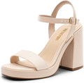 DREAM PAIRS Heels for Women Block Chunky Platform High (Style YGD6)