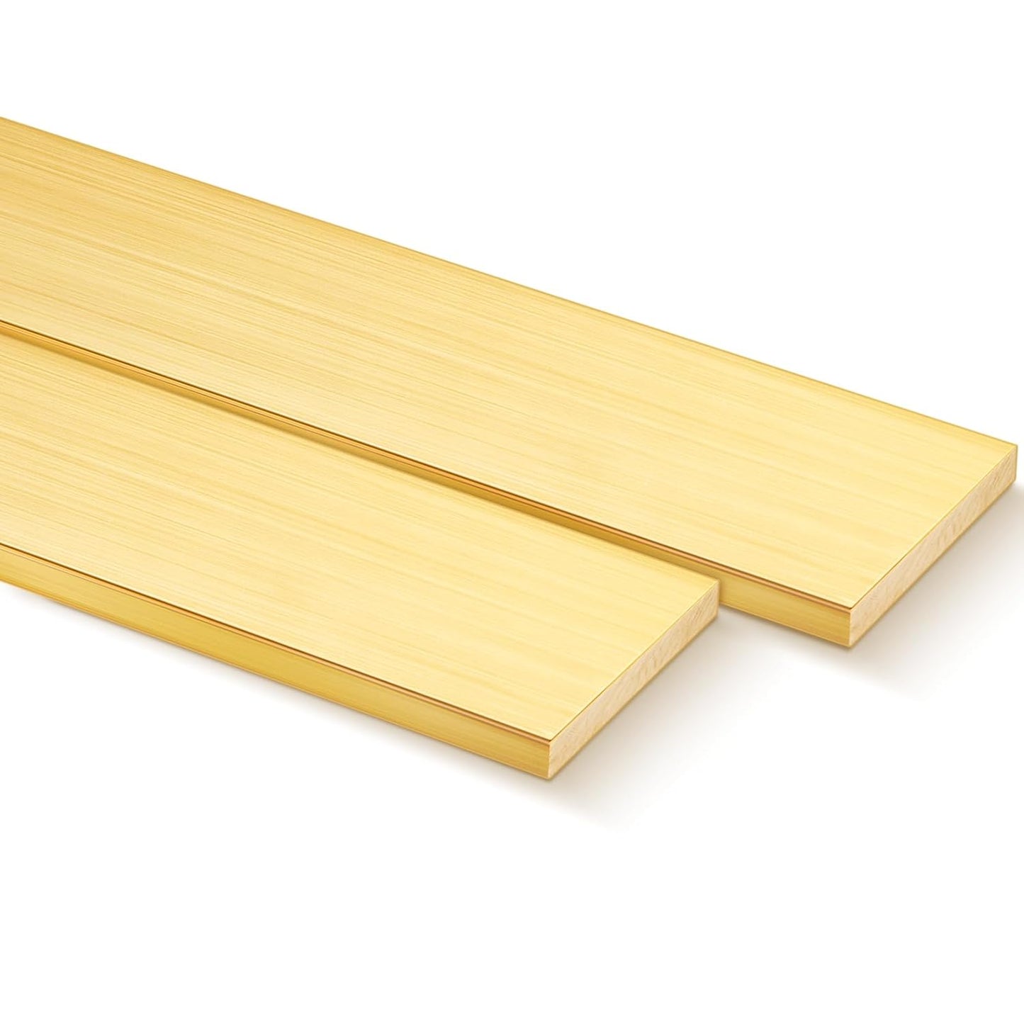 Hicarer 2 Pieces 1/4in x 2in C360 Brass Flat Bar for Crafting