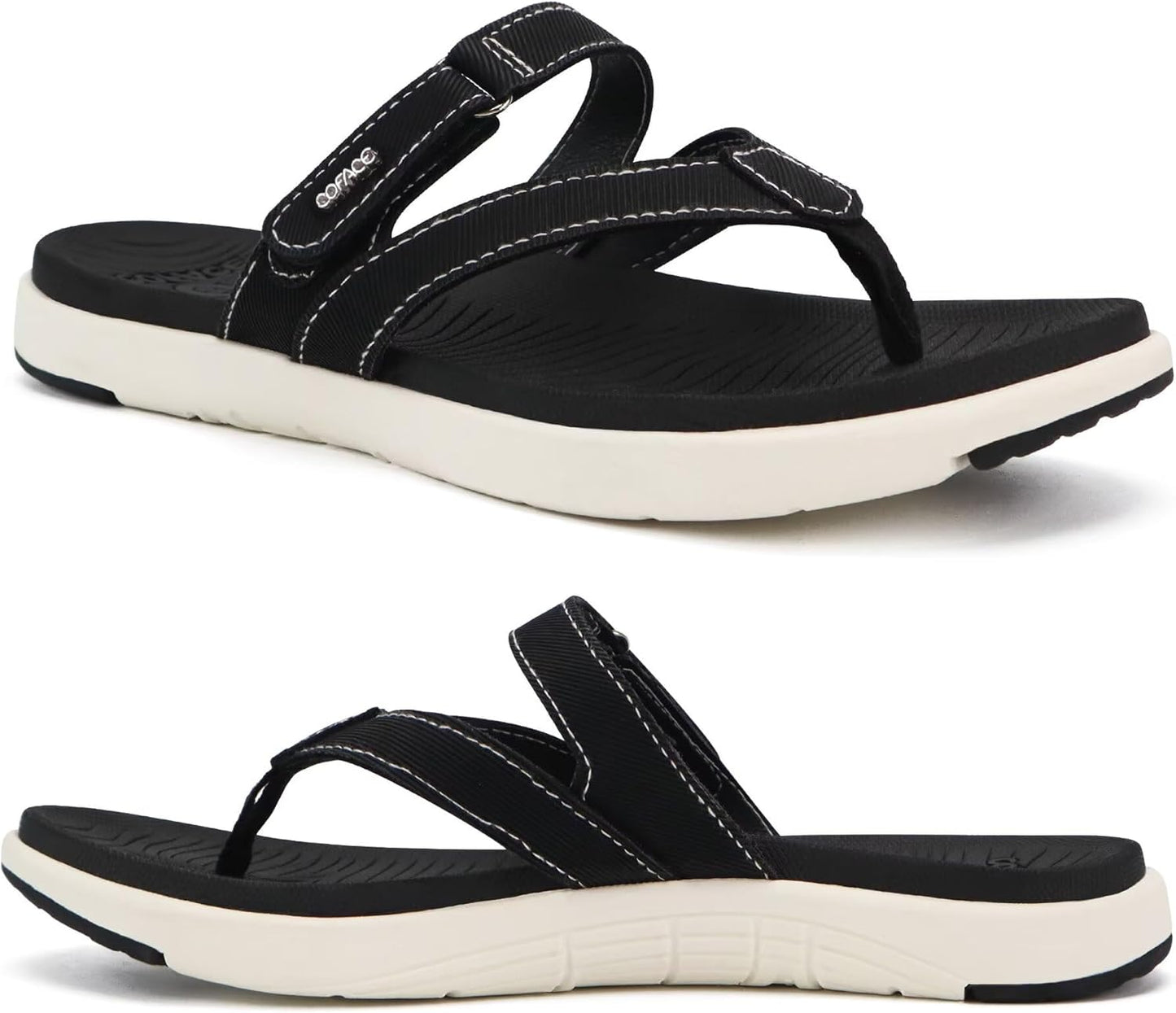 COFACE Womens Fashion Orthotic Flip Flops for Comfort and Style
