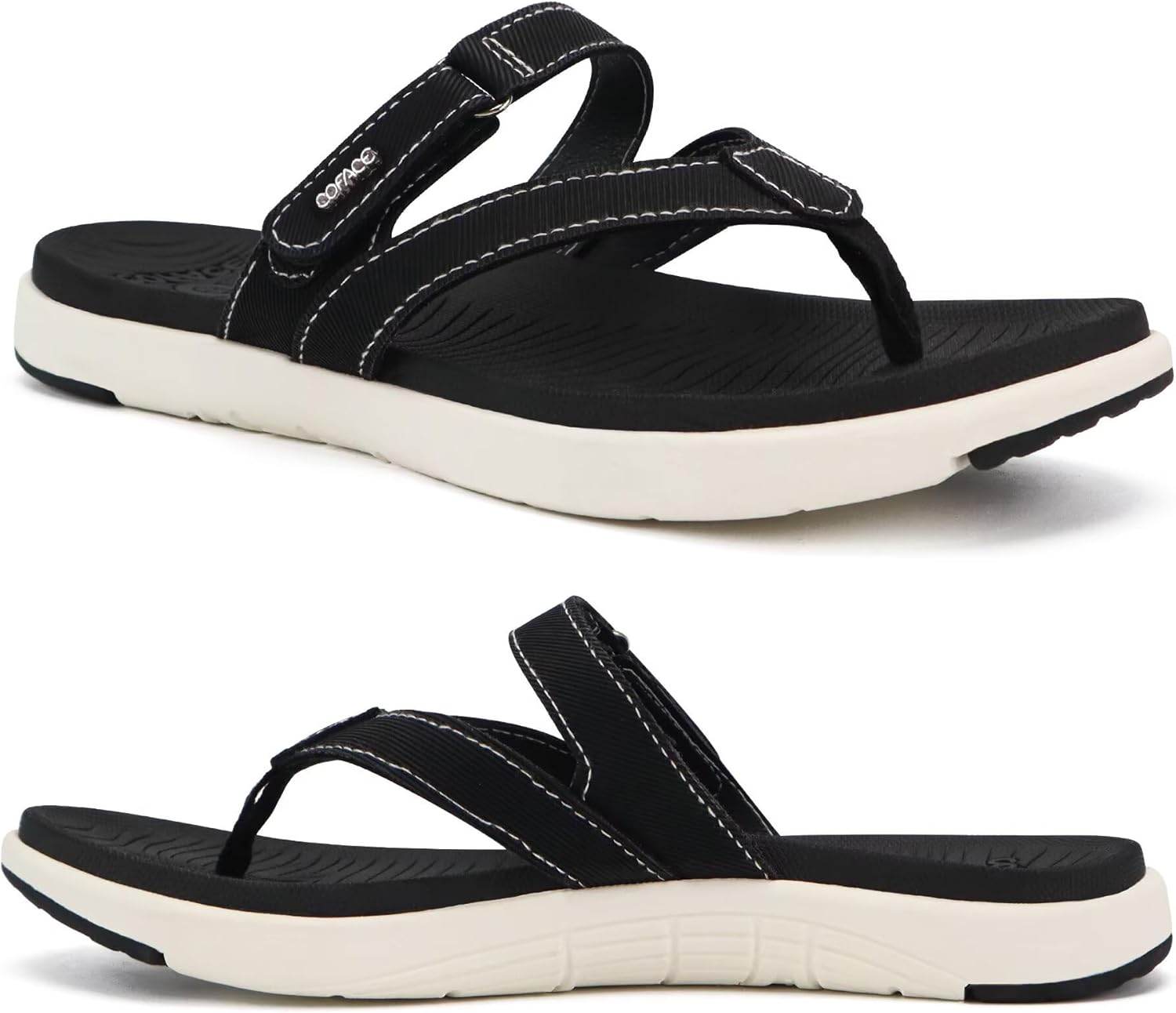 Womens Fashion Orthotic Flip Flops with Arch Support for Comfort