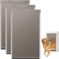 3 Pack Large Dog Door Replacement Flap 10 1/8 in x 16 7/8 in - Easy