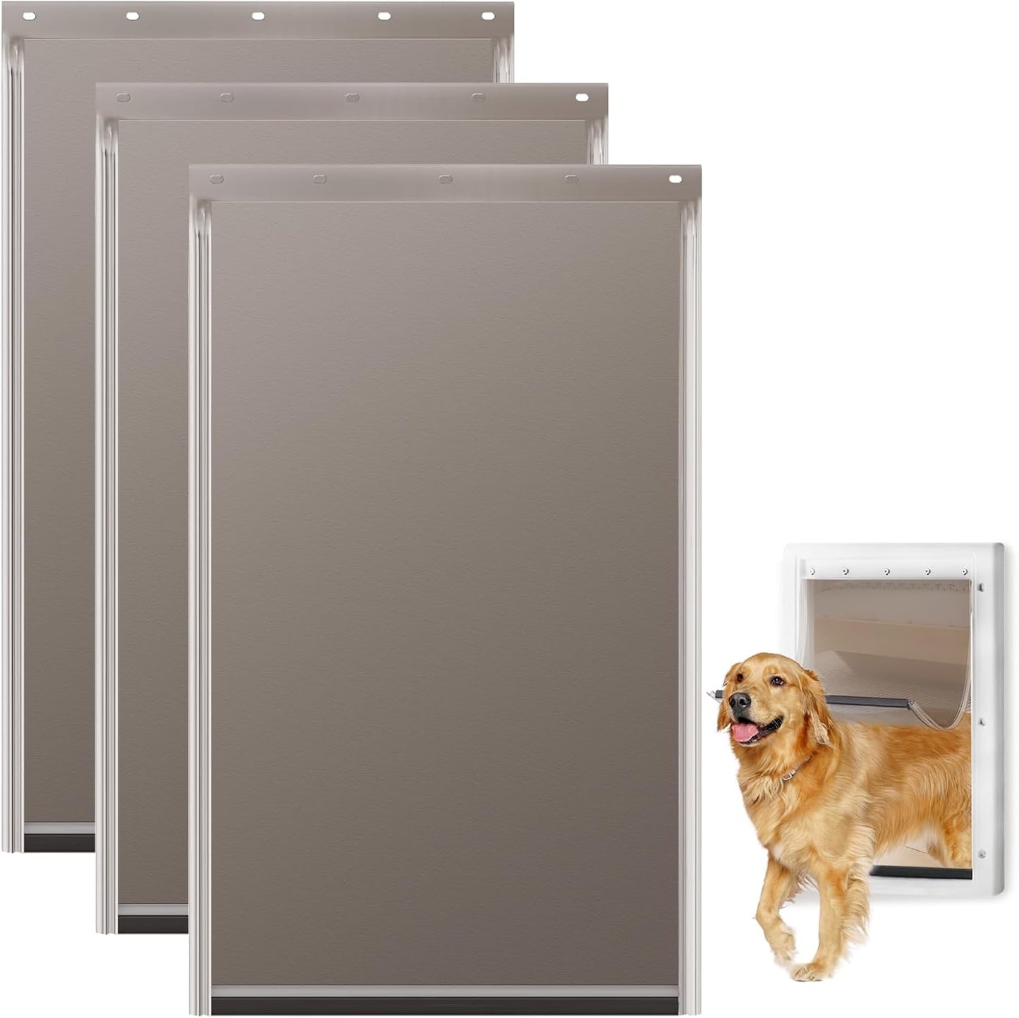Large Dog Door Replacement Flap for PAC11-11039, 3 Pack