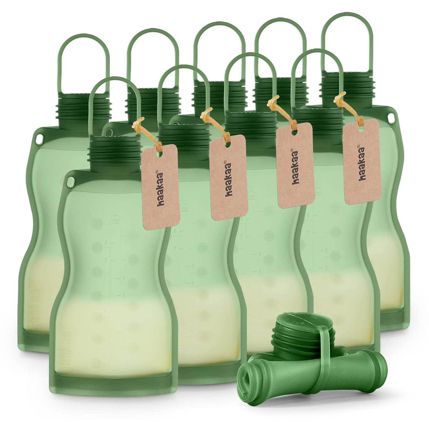Haakaa Silicone Breast Milk Storage Bags - Reusable & Safe