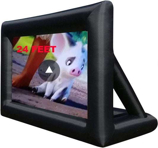 24ft Seamless Front & Rear Projection Screen Set