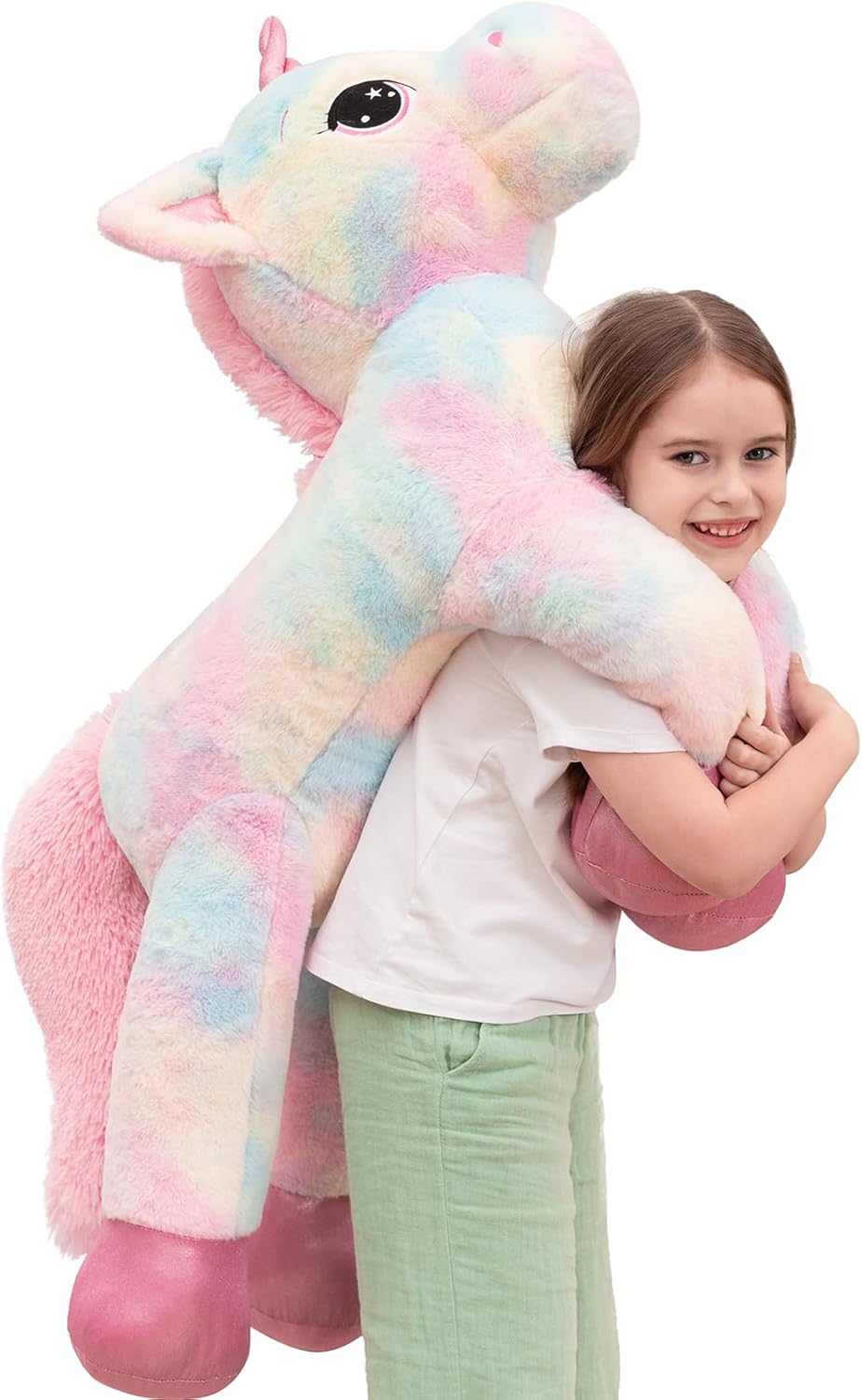 Magical Giant Unicorn Plush for Kids, 43.4 Inch Soft Toy