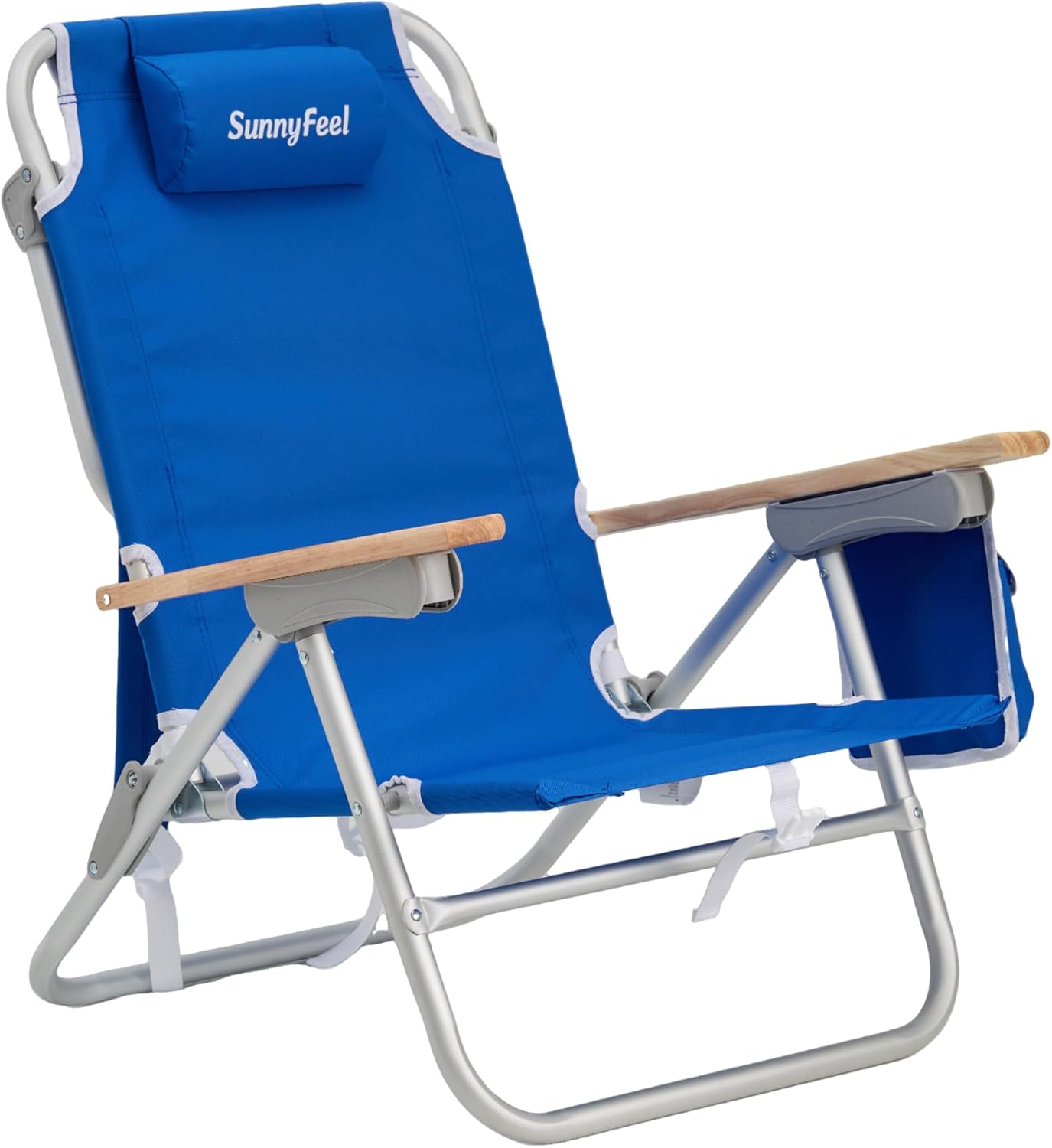 SUNNYFEEL Low Back Folding Beach Chair for Ultimate Comfort