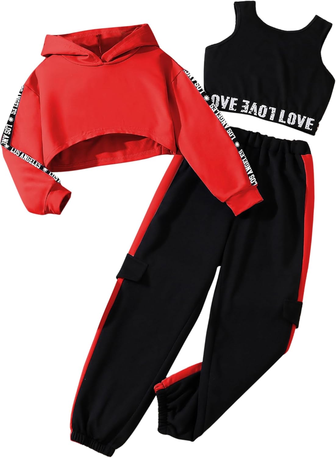 Hilinker Girls Graphic 3 Piece Outfits for Active Lifestyle
