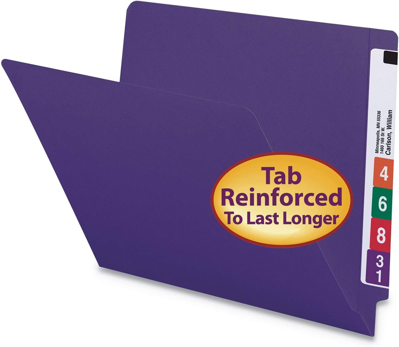 Smead End Tab File Folder with Reinforced Straight-Cut Tab
