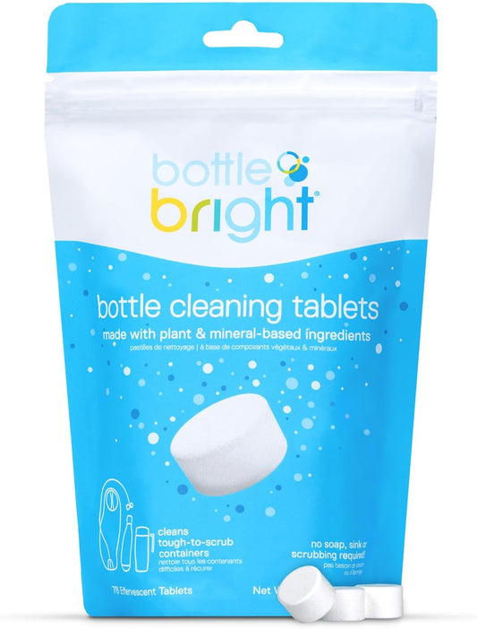 Bottle Bright Cleaning Tablets for Reusable Water Bottles and Tumblers