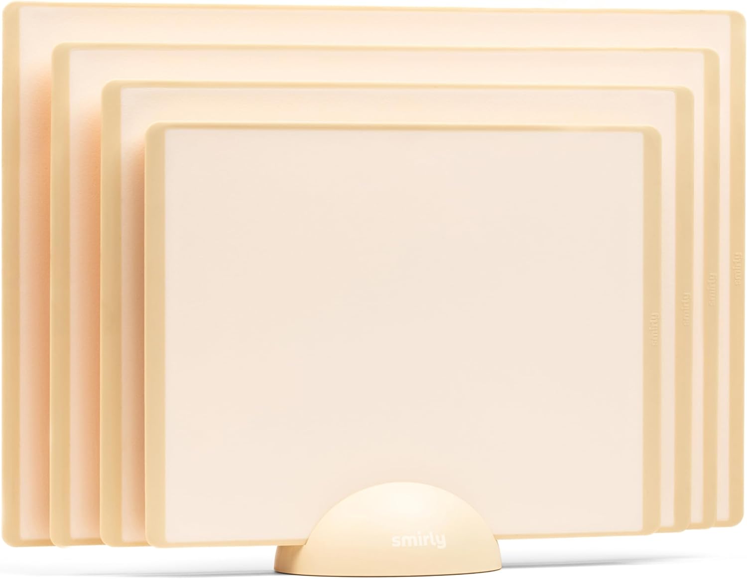 SMIRLY Plastic Cutting Board Set with Holder for Every Kitchen
