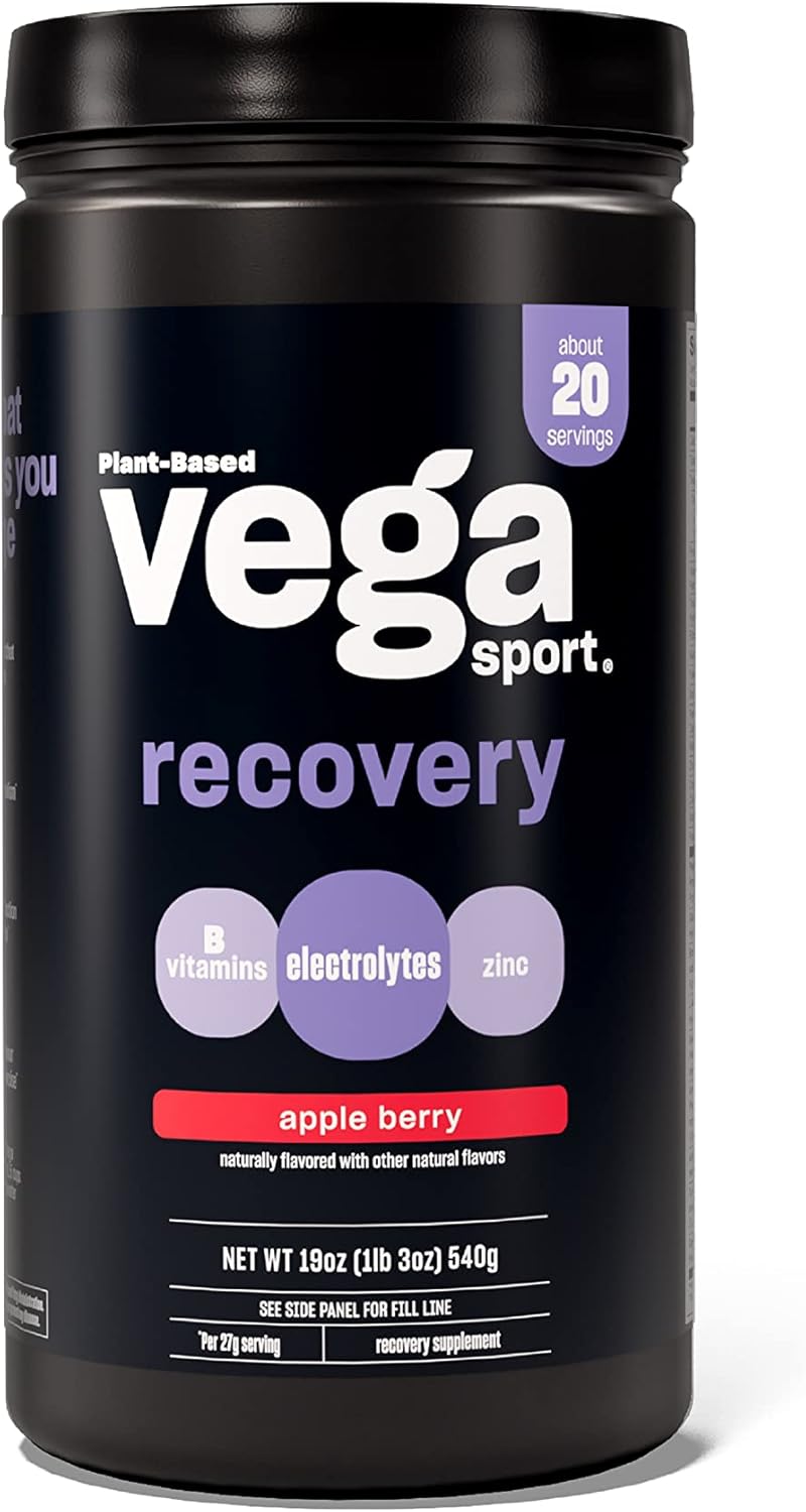 Vega Sport Recovery Drink - Apple Berry Flavor for Athletes