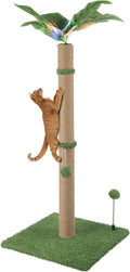 34ft LED Cat Scratching Post - Stable, Interactive Scratcher