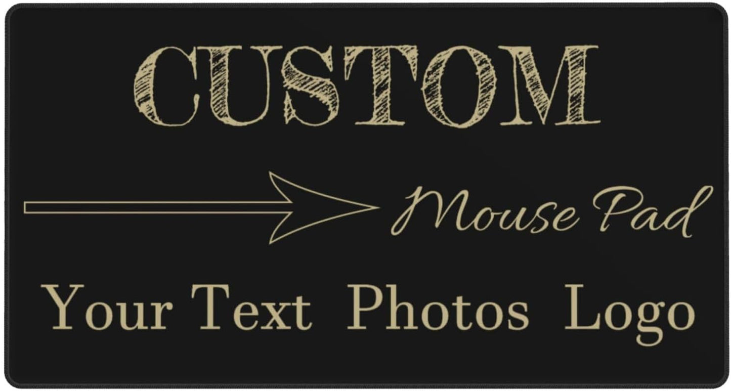 Personalized Gaming Mouse Pad - Custom Logo Text Photo Desk Mat (16x29.5in)
