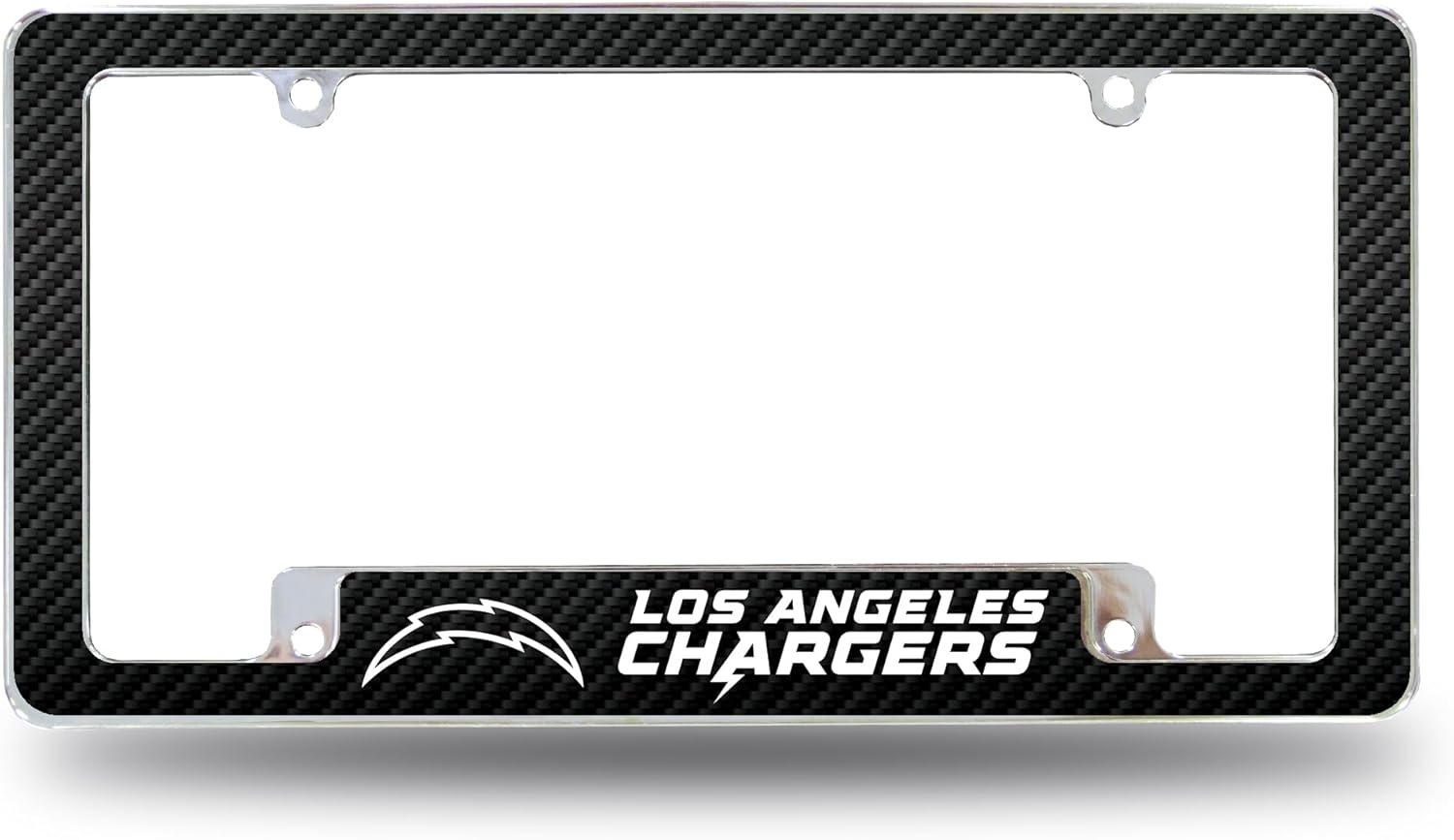 NFL Football Chrome License Plate Frame for Vehicles