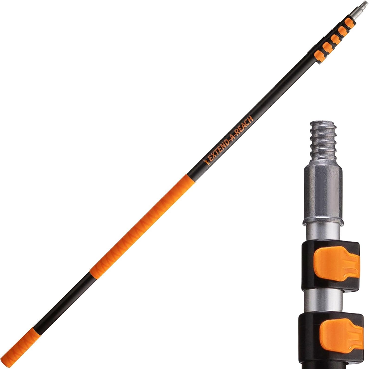 5-24 ft Long Telescoping Extension Pole for Safe Cleaning Tasks