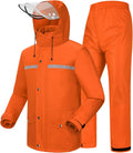 iCreek Rain Suit for Men and Women - Waterproof Nano Polyester 2-Piece