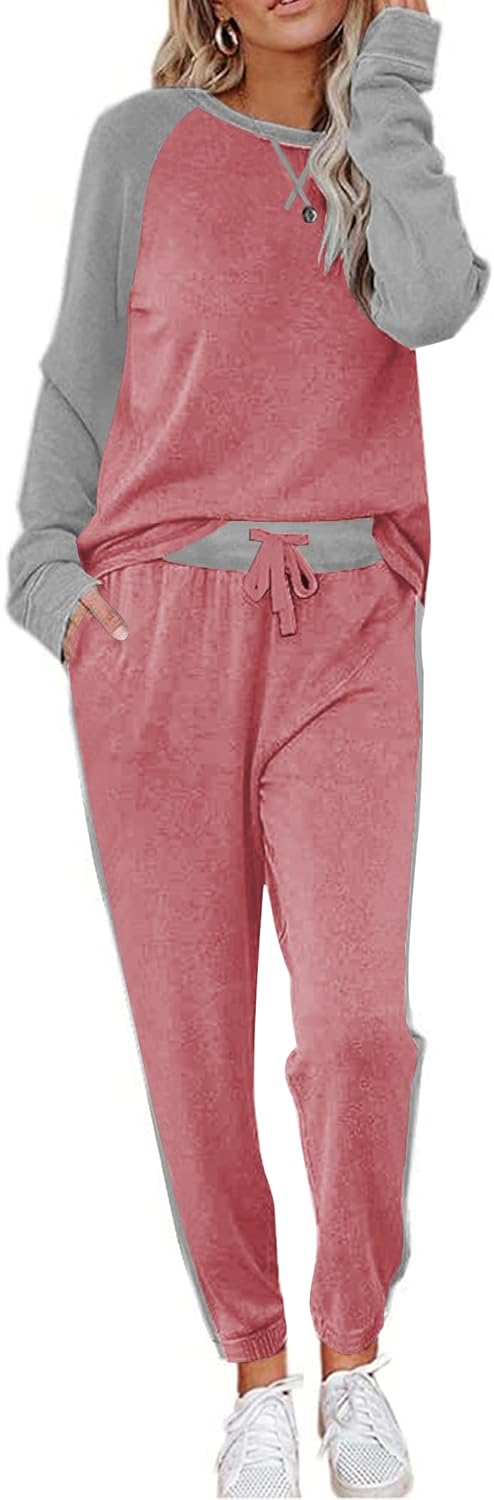 Ekouaer Women's Pajama Set Long Sleeve PJs for Comfort