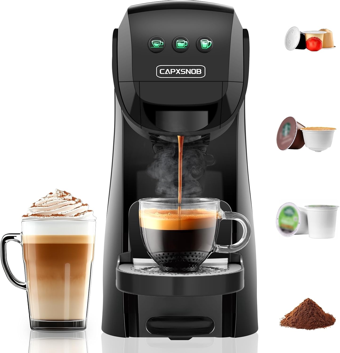 Warriors1 Single Serve Coffee Maker: Versatile Espresso Machine