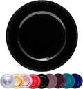 Metallic Bead Charger Plates 13in Set of 10 - Elegant Table Decor