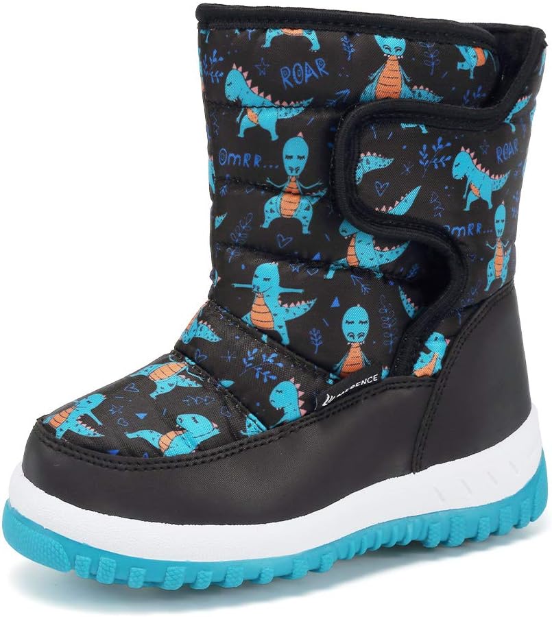 EQUICK Boys Girls Winter Boots Waterproof Lightweight Kid Snow Boots