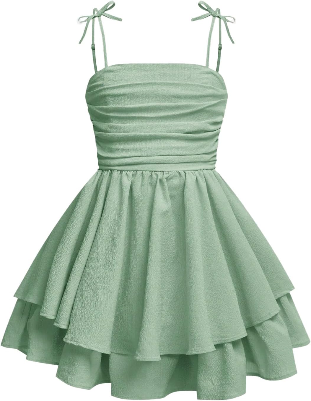 Girl's Flowy Cami Dress with Ruffles for Summer Fun