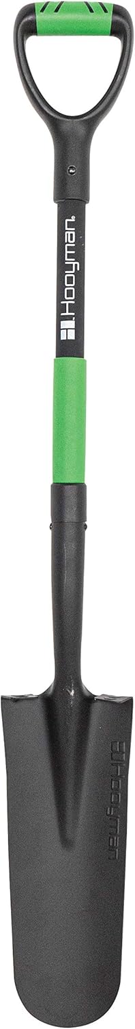 Hooyman Spade Shovel with Heavy Duty Carbon Steel Head Design