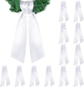 Wreath Sash for Front Door White Blank Embroidery Sashes - Pack of 12