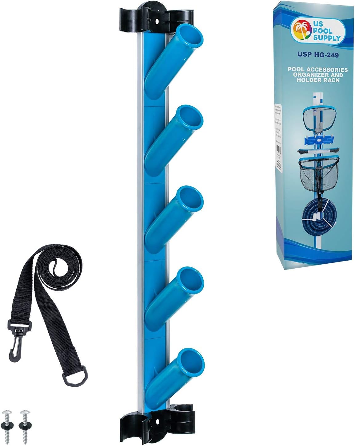 Heavy-Duty Pool Equipment Storage Rack for Organizing Tools