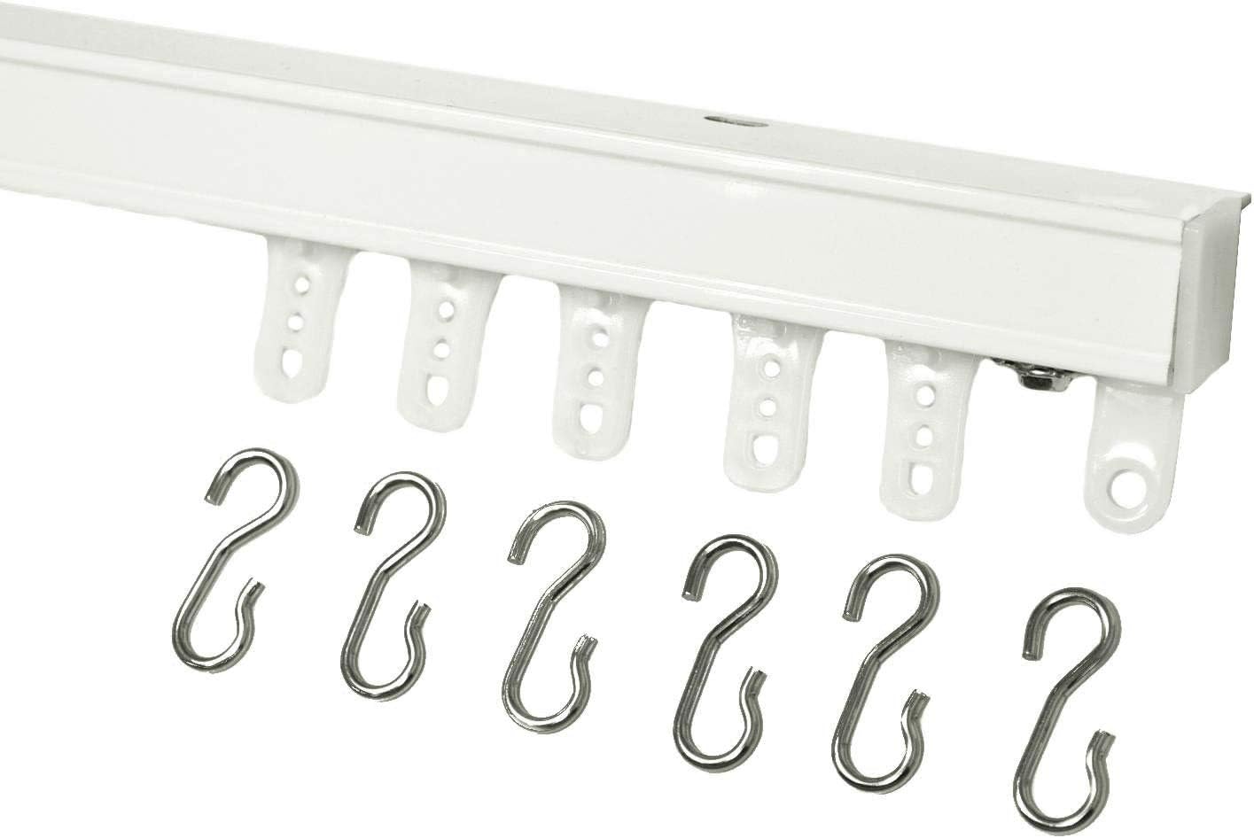 Effortlessly Glide Your Curtains with Ball Bearing Ceiling Mount Track!