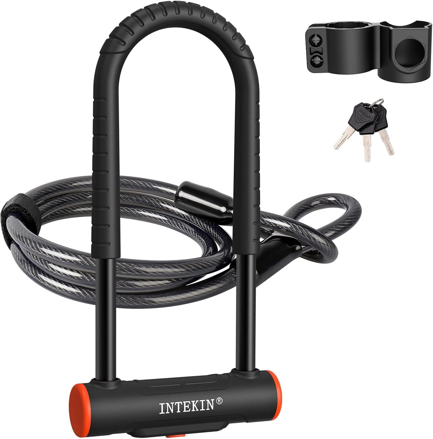 Heavy Duty Bike U Lock with Security Cable for Maximum Protection