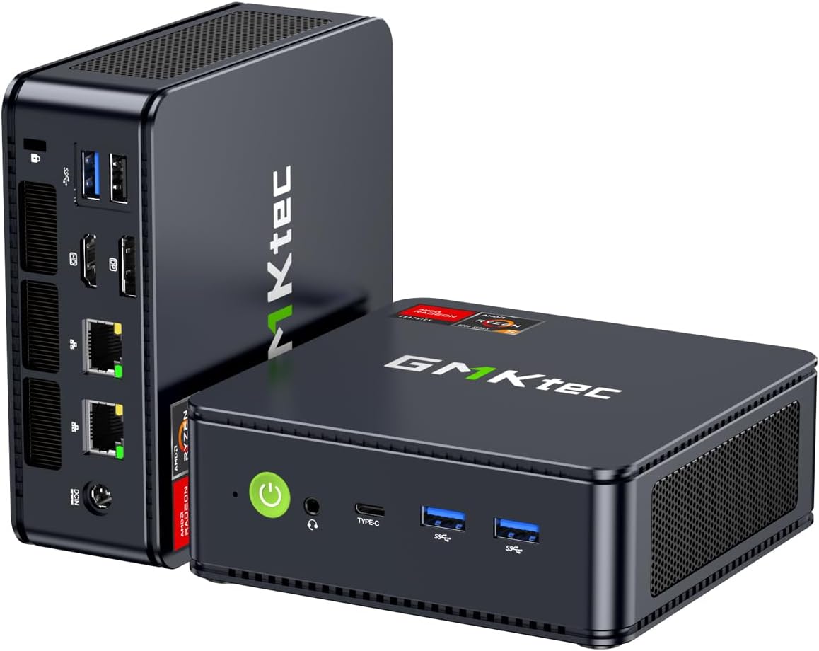 Powerful GMKtec Ryzen 5 Gaming PC with Dual SSD Slot