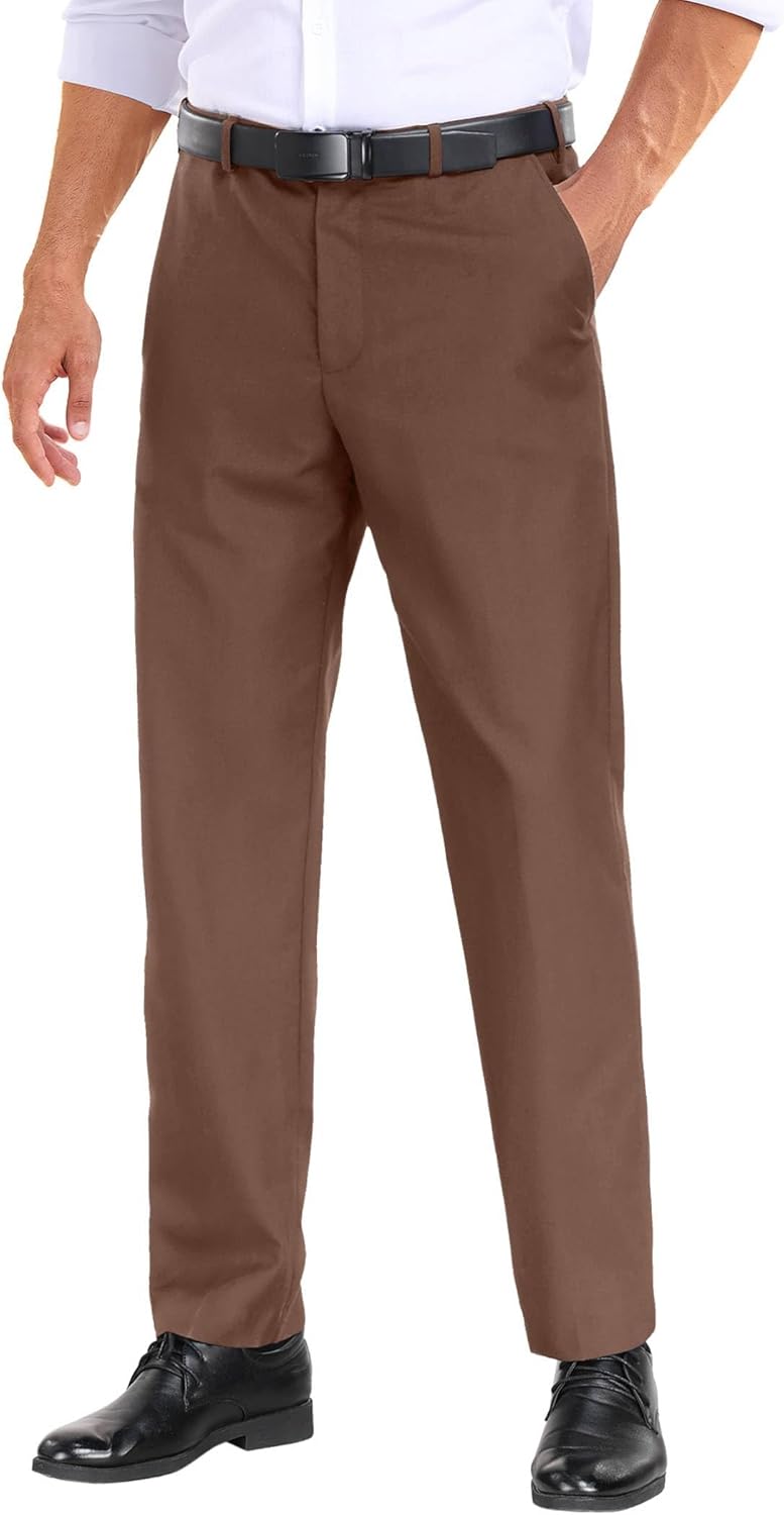 COOFANDY Mens Dress Pants Expandable Waist for Comfort